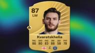 Khvicha Kvaratskhelia is a top-tier winger in the game (Image via EA Sports)